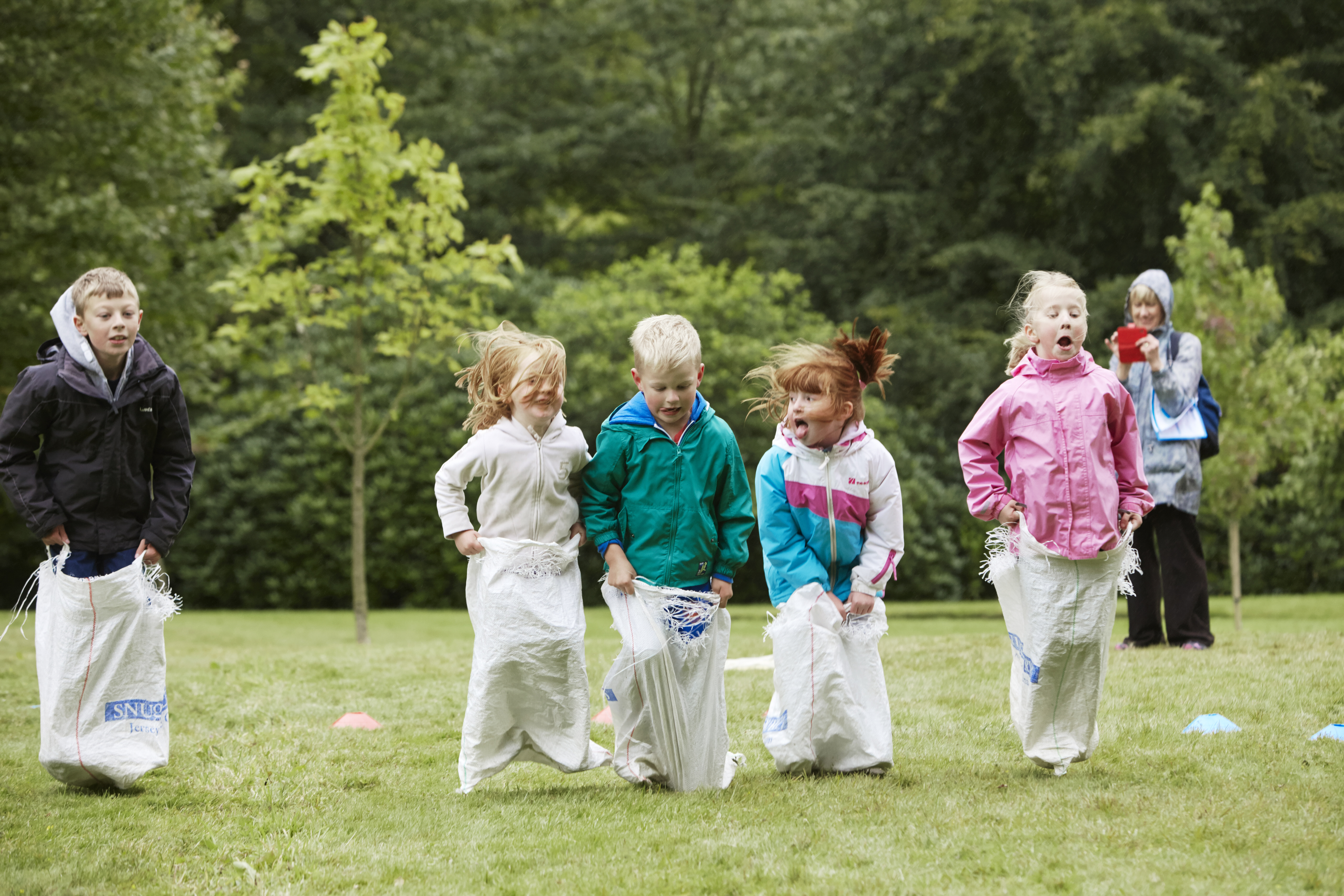 Children sack racing - National Trust Images, Arnhel de Serra